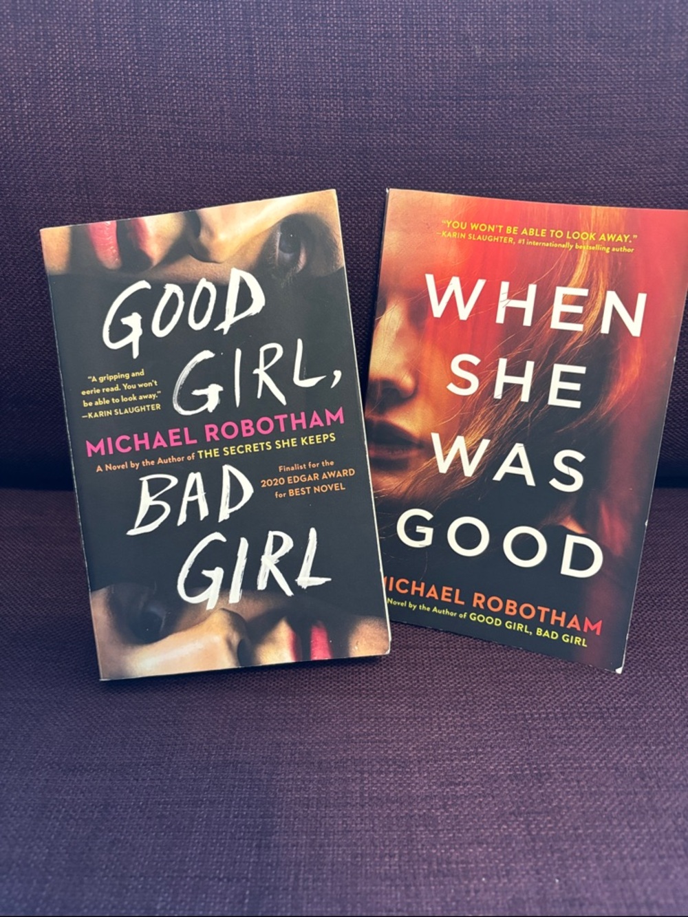 Two Michael Robotham Books, Evie and Cyrus Series